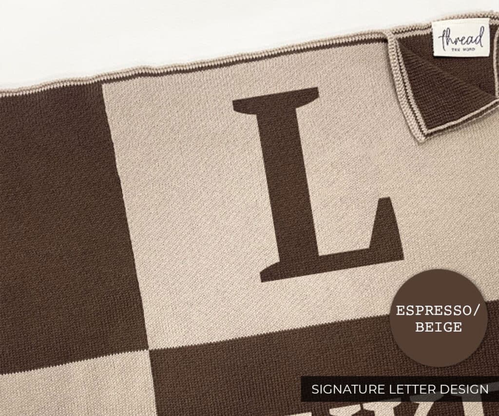 Signature Letter Blanket