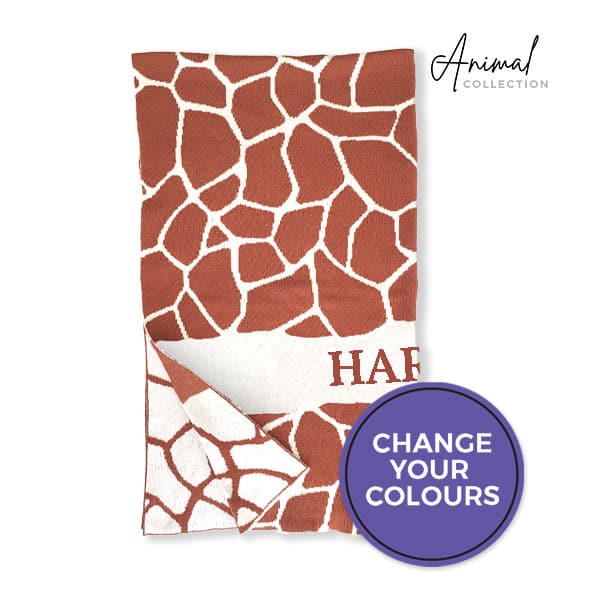 Giraffe Name Blanket Giraffe Name Blanket