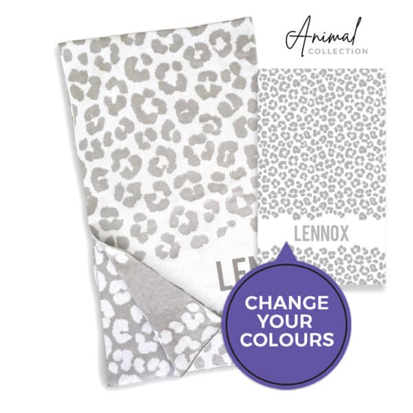 Leopard Name Blanket Leopard Name Blanket