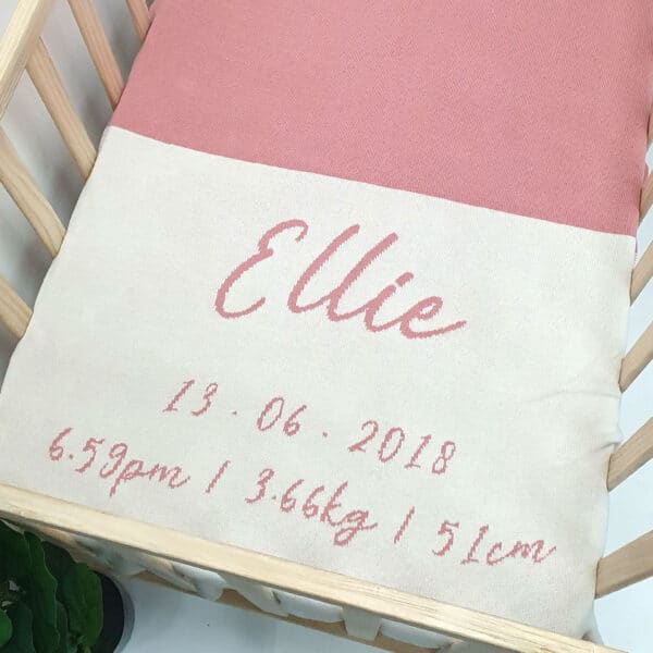 Birth Details Blanket Birth Details Blanket