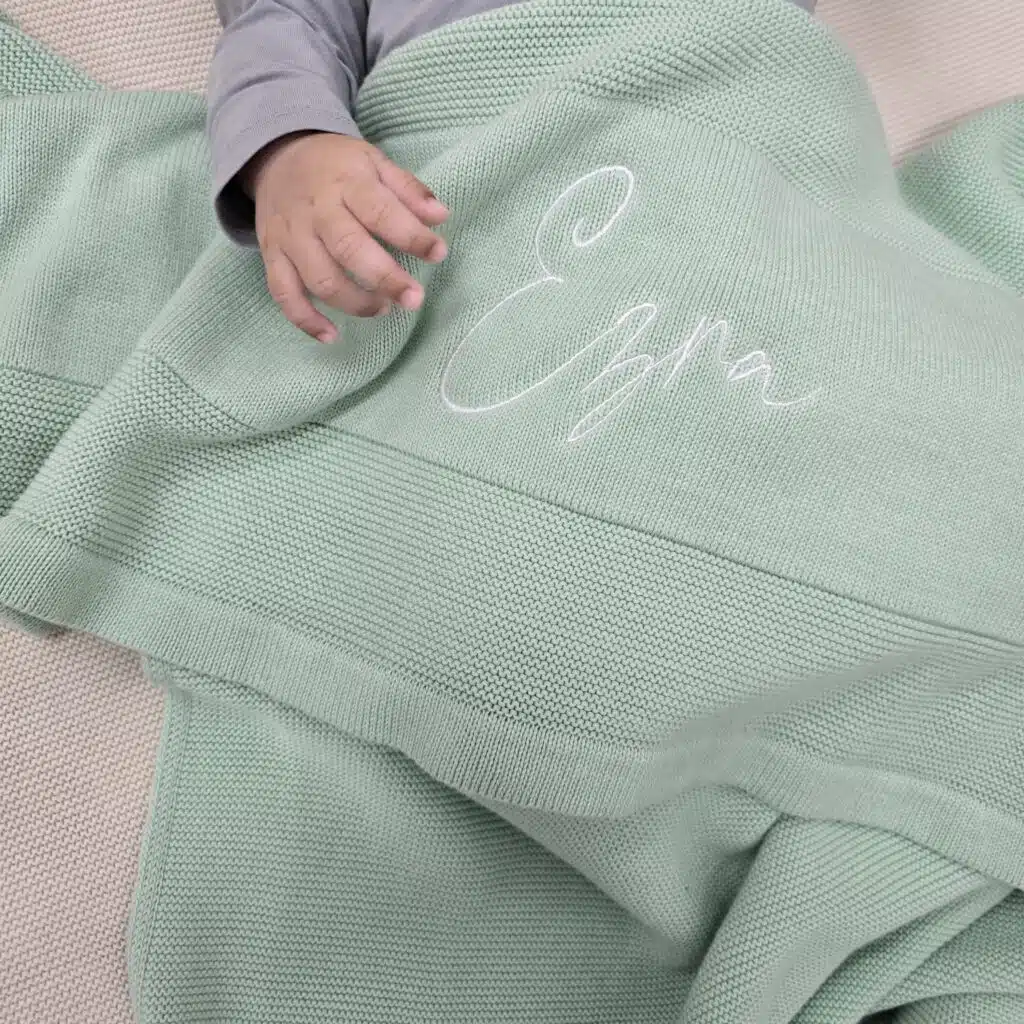 Mint Baby Blanket