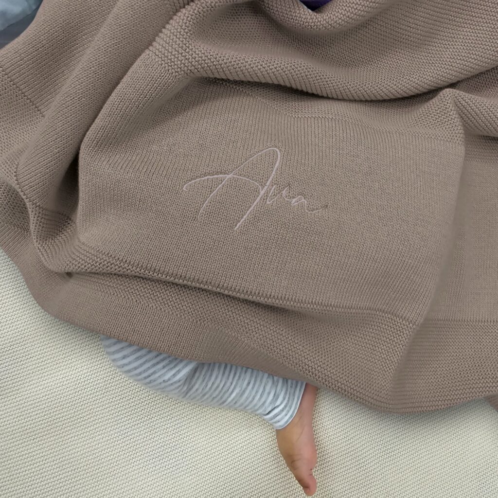 Beige Baby Blanket