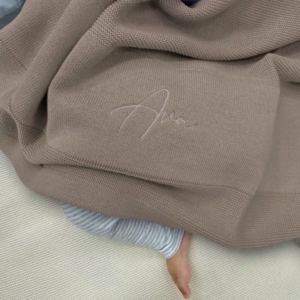 Beige Baby Blanket
