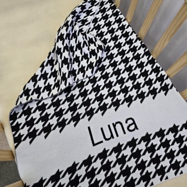 Custom Houndstooth Blanket Custom Houndstooth Blanket