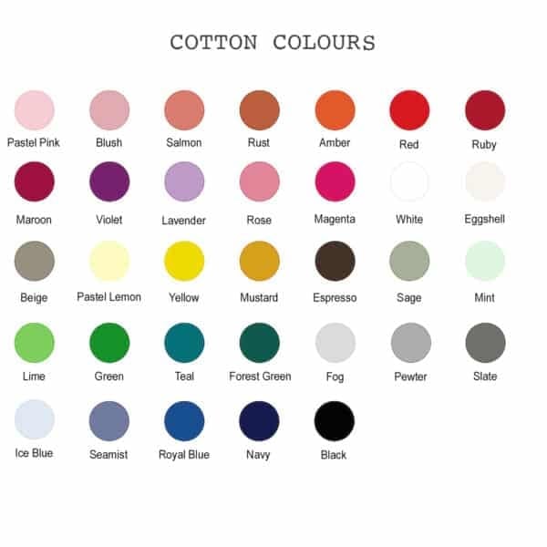 Custom Baby Blanket colours available