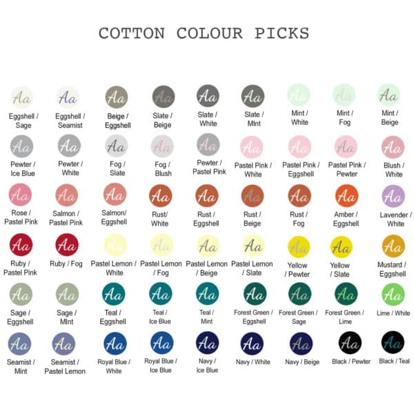 Custom Signature Gingham Blanket text colours options