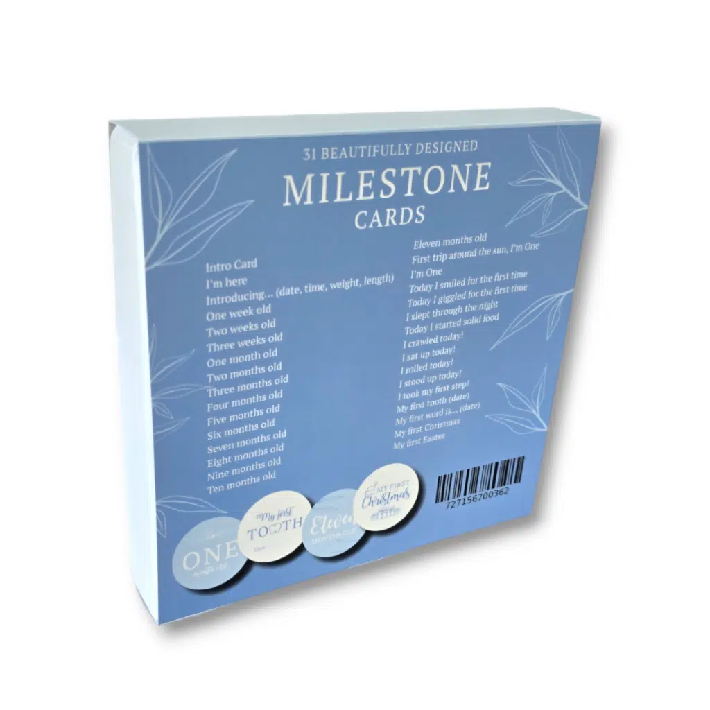 Ice Blue Milestone Cards