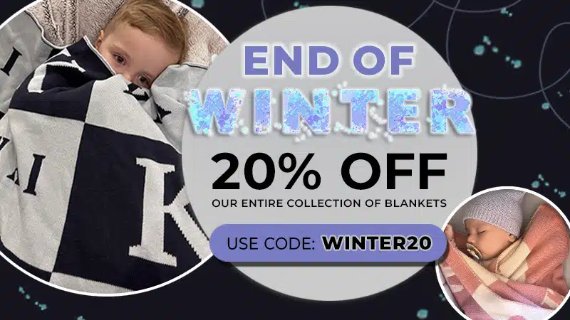 End of Winter Sale, save 20% off all blankets