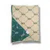 Custom Argyle Letter Blanket