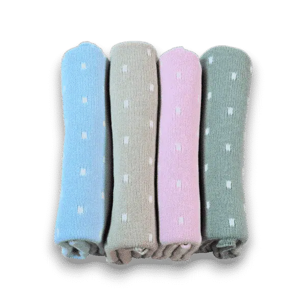Premmie Blanket - Baby Blue Spots