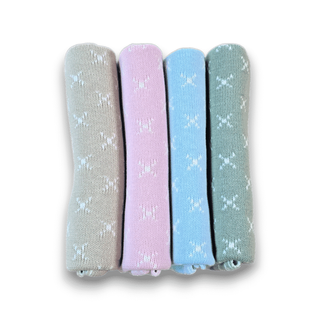 Premmie Blanket - Baby Pink Crosses