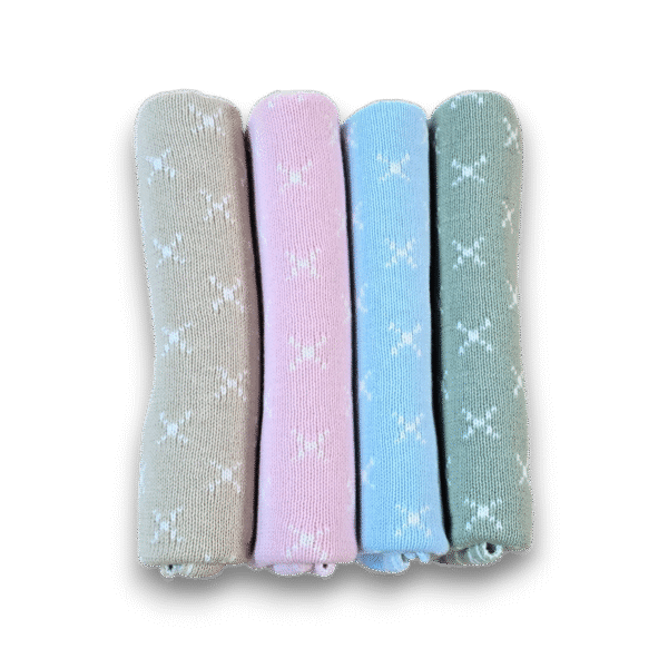 Premmie Blanket - Baby Pink Crosses