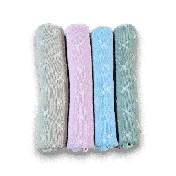Premmie Blanket - Baby Pink Crosses