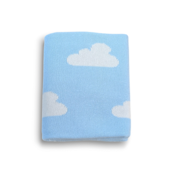 Premmie Blanket - Baby Blue Cloud