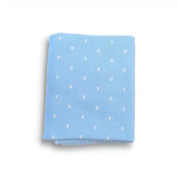 Premmie Blanket - Baby Blue Spots