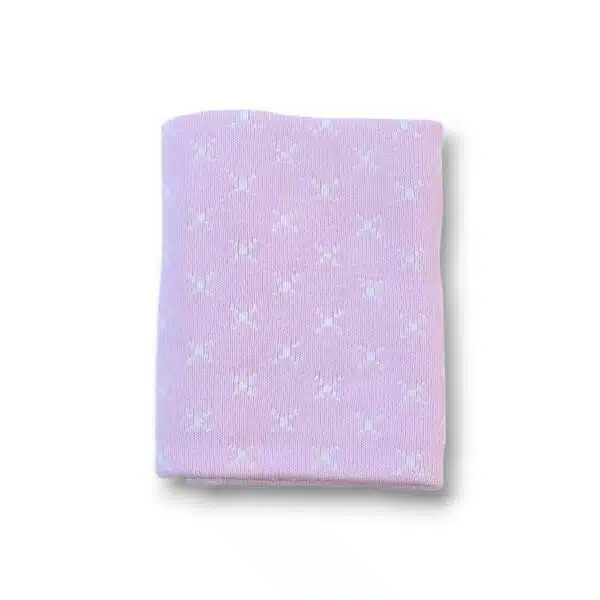 Premmie Blanket - Baby Pink Crosses